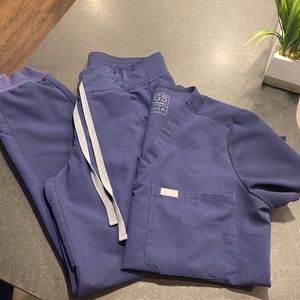 Figs Navy Blue scrub set